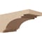 Ekena Millwork 6"W x 12"D x 6"H Wide Pescadero Rough Cedar Woodgrain TimberThane Corbel, Primed Tan CORUR06X12X06PECRCPR - alternate 1